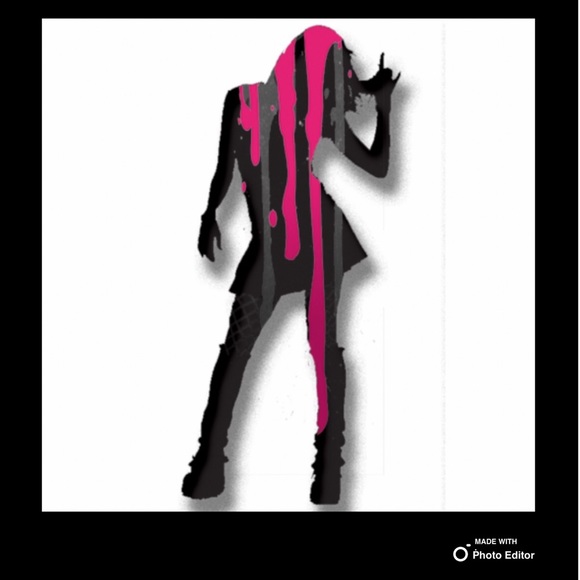 Black Holographic Cut Out Leg Warmers Spandex Leggings Covers Cosplay Costume - Picture 3 of 4